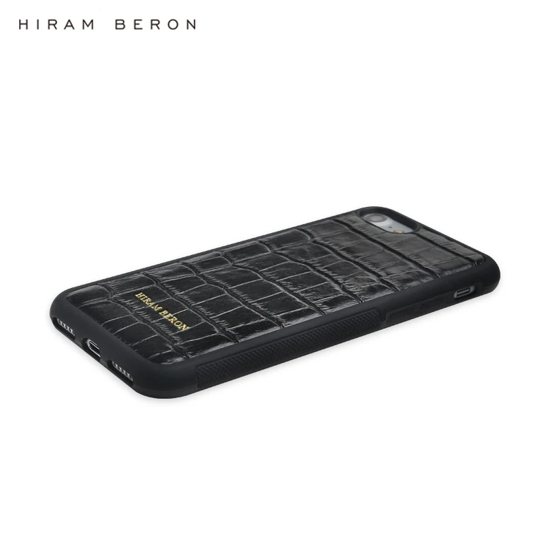 Hiram Beron заказное имя держатель для карт Croco шаблон бизнес подарок роскошный кожаный Рождественский подарок Прямая поставка