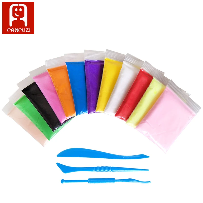 12 цветов * 13 г легкомоделирующая глина полимерный Пластилин воздушное сухое