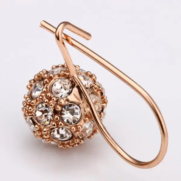 Сюй Классический Модный комплект Циркон мяч Серьги-гвоздики продаем оптом Для