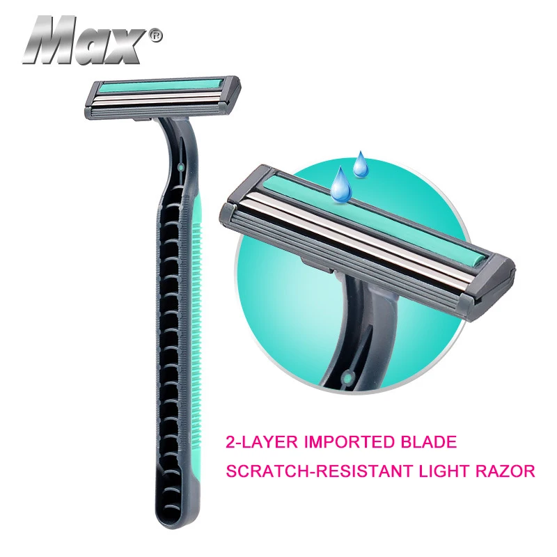 Одноразовая Мужская бритва 2 слой лезвие бритвы голова триммер для бороды Professional