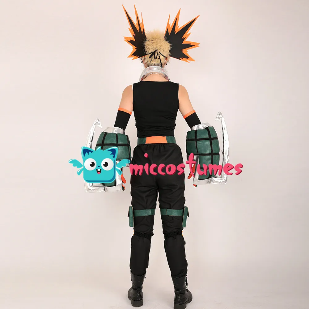 Bakugou/костюм для косплея; костюм героя из мультфильма «Мой герой»; костюм героя с маской и перчатками