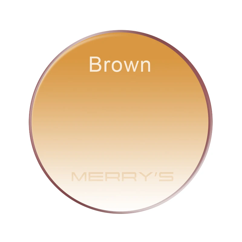 Brown MERRYS, тонированные, окрашенные, серия 1,56, 1,61, 1,67, по рецепту, CR-39, полимерные, оптические очки, линзы, близорукость, дальнозоркость, солнцезащитные очки, линзы - Цвет линз: Brown