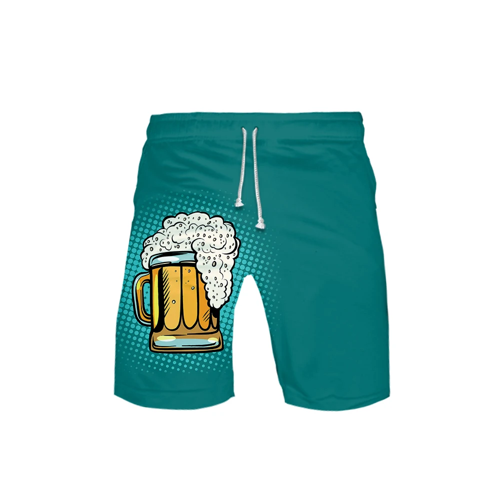 Летние пляжные шорты BEER крутые 3D женские/мужские модные для отдыха новинка 2019