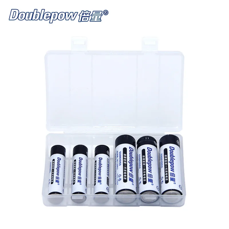 4 шт./лот DP-AA/AAA 1,2 V doulepow аккумуляторная батарея 800 mAh-2700 mAh в фактической большой емкости батареи