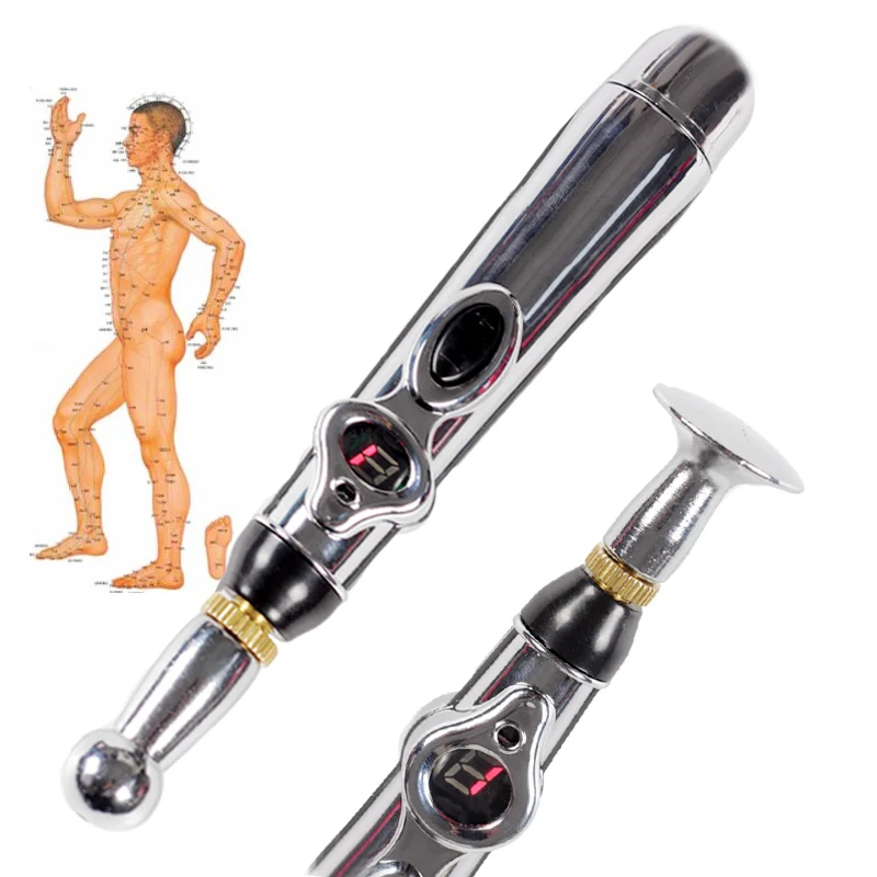 Электронная энергия лазерная ручка для спины массажер инструмент лечения игл