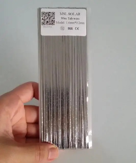 ALLMEJORES DIY Solar Panel. Solar Cell Welding Wire Strip 30m 1.6*0.2mm Tabbing wire solder wire for solar panel soldering.