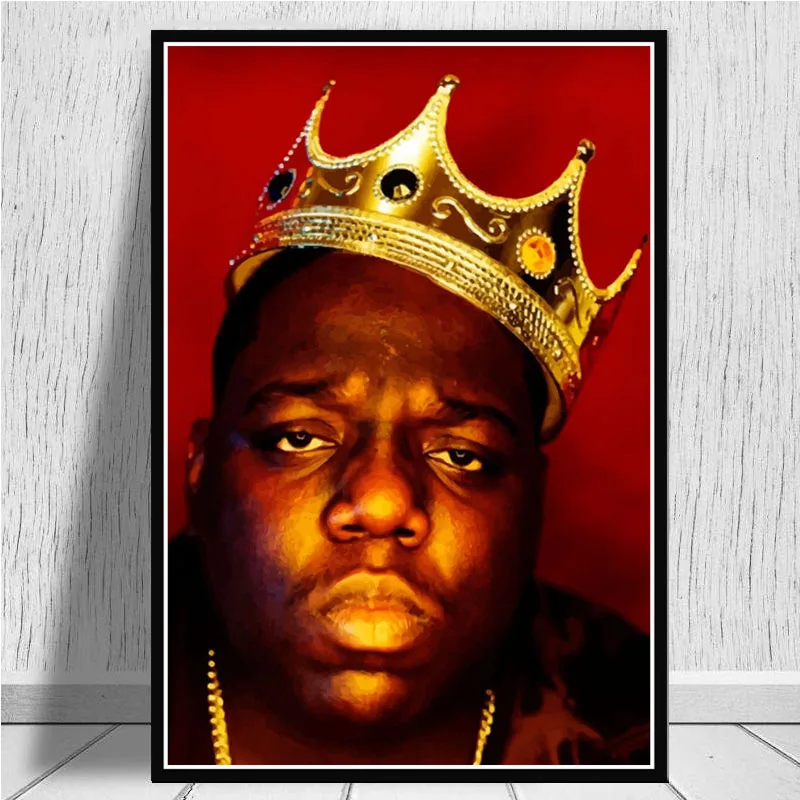 Постер и принты Новый Psychedelic известный B.I.G Biggie Тупак раппер звезда искусство
