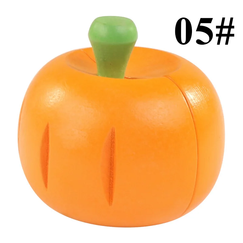 Деревянные игрушки для ролевых игр магнитные Соединенные фрукты/овощи детские