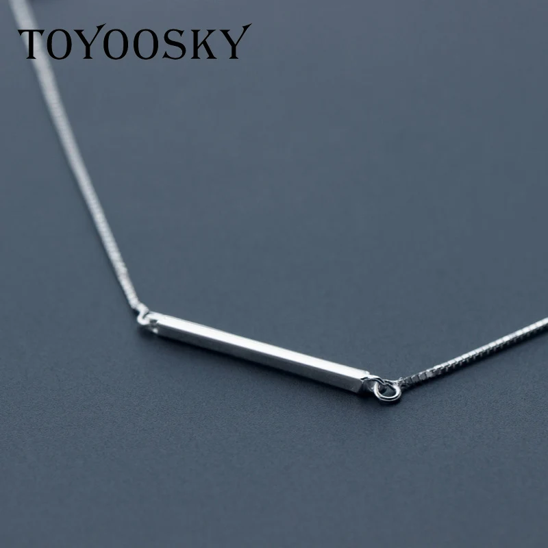 S925 Silver One Word Necklace Korean Simple Short Clavicle Chain Female Summer Sweet Fashion Jewelry Wholesale Accessories | Украшения и