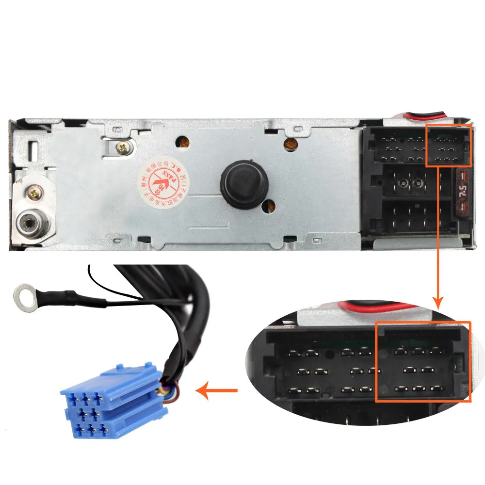 Фото Автомобильный аудиоадаптер Moonet USB AUX MP3 3,5 мм Интерфейс CD-чейнджер для Audi Volkswagen Skoda Golf Passat Spuerb Octavia 8pin QX010 №5