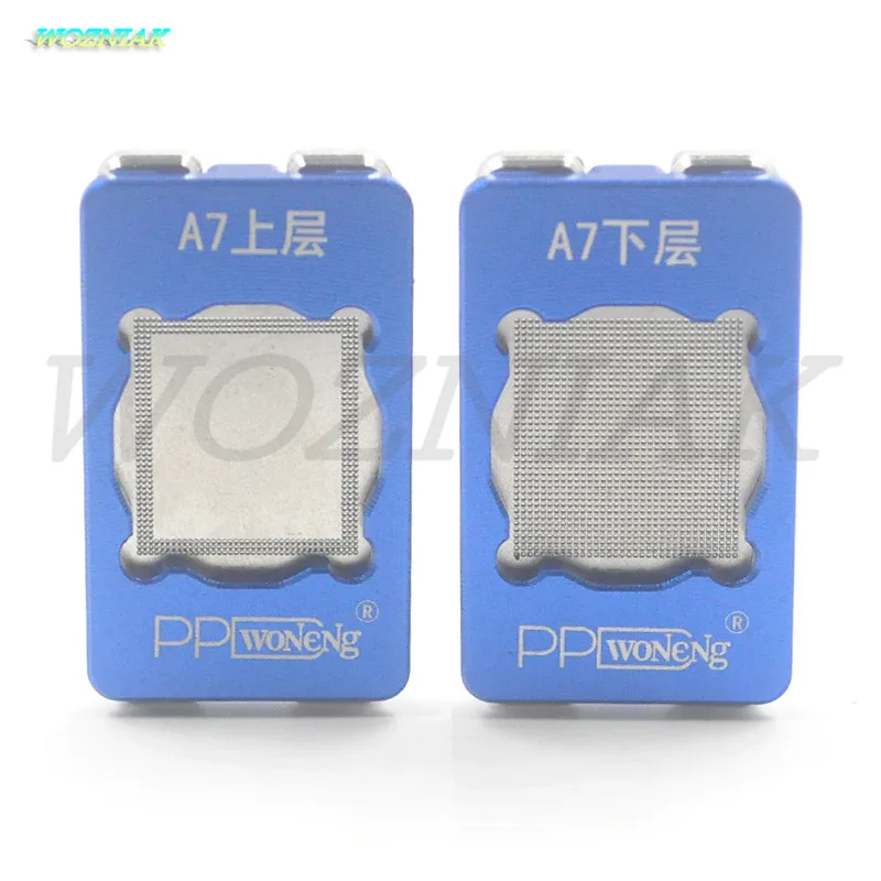 A7 Full Set Возняк PPD Best чип BGA трафарет для iPhone 6S 6 Plus 6SP 7 A7 A8 A9 A10 Процессор ОЗУ верхней и нижней Reball инструмент Трафареты законсервированное растение пресс-форм - Цвет: A7 Full Set