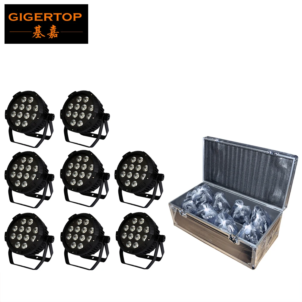 

TIPTOP High Quality Non Waterproof 12x18W 6in1 RGBWAP LED Par Light,Indoor LED Par Cans Stage Party,Event Road Case 8in1 Packing