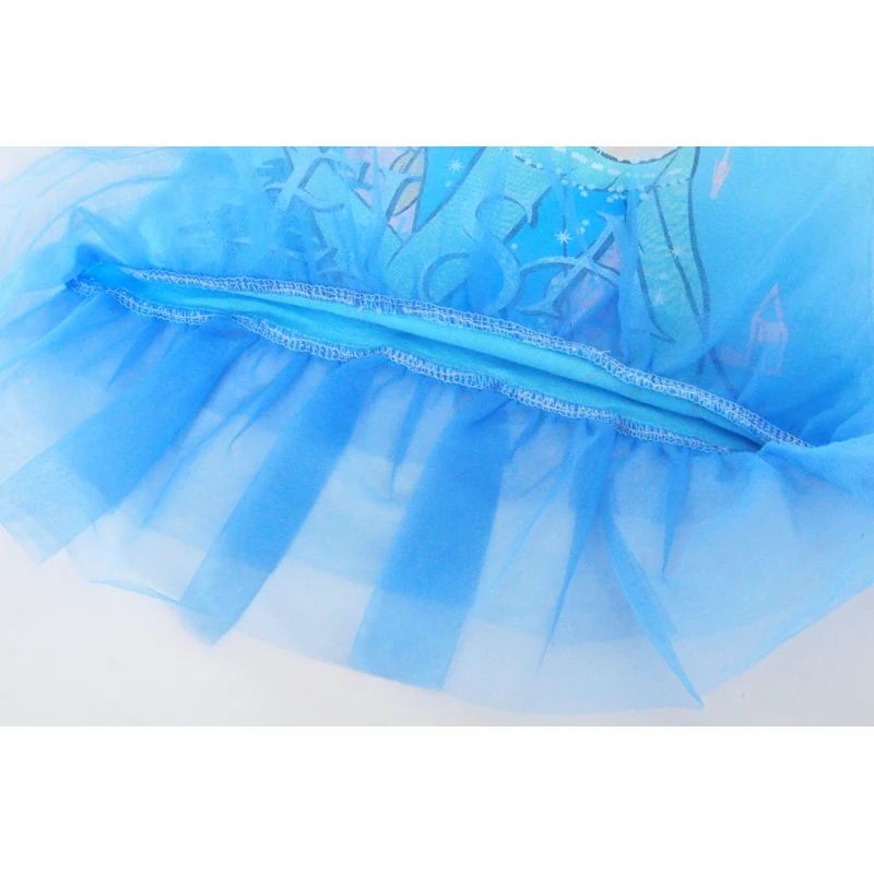 

Kids Girls Dress With Elsa Summer Style Cartoon Girl Princess Dresses Short-sleeve Kawaii Children Dress Baby Clothes Outfits