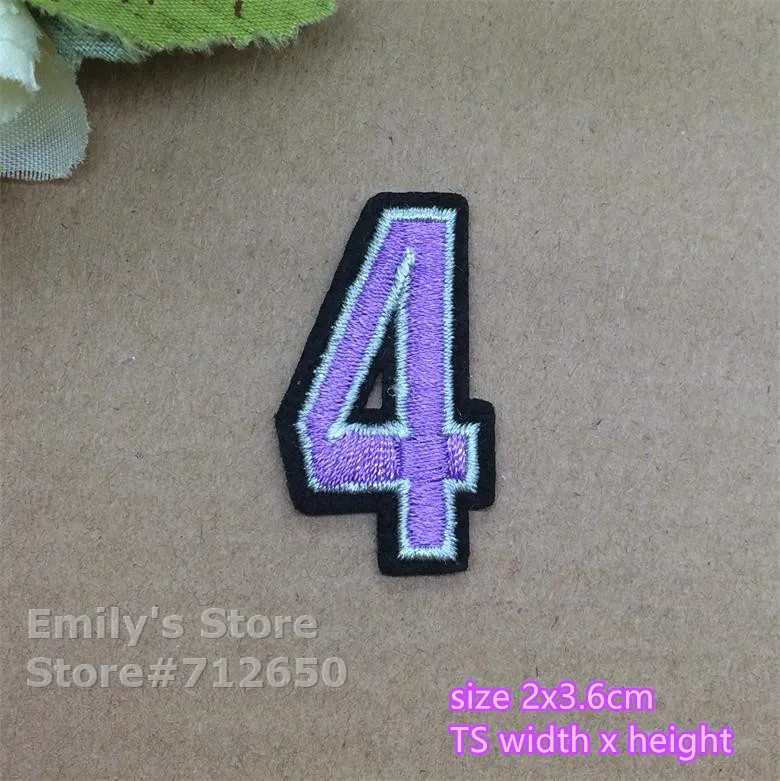 2017 новое поступление 10 шт. арабских цифр 0-9 вышитые патчи железные на с мотивами