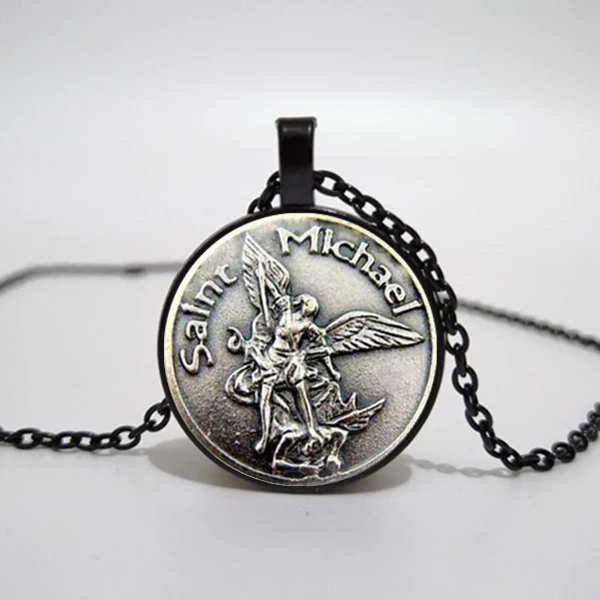 Мужское ожерелье Archangel St.Michael Protect Me Saint Shield Protection Charm российский orhodox подвеска в подарок|Ожерелья с подвеской| |