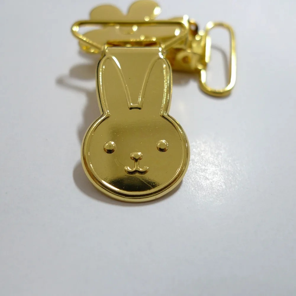 Зажимы для подтяжек в форме кролика золотого цвета 1 дюйм 25 мм шт.|clip color|clip goldclips 25mm