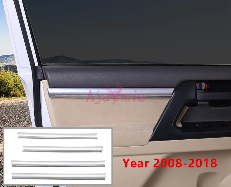 Door Trims Для Toyota LC 200 Land Cruiser 200 2008 2009 2010 2011 2012 2013 хромированная накладка посылка аксессуары для стайлинга автомобилей - Название цвета: Door Trims