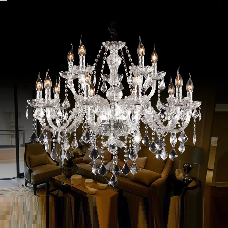 

Modern Crystal Chandelier Living Room lustres de cristal Decoration Tiffany Pendants and Chandeliers Home Lighting Indoor Lamp