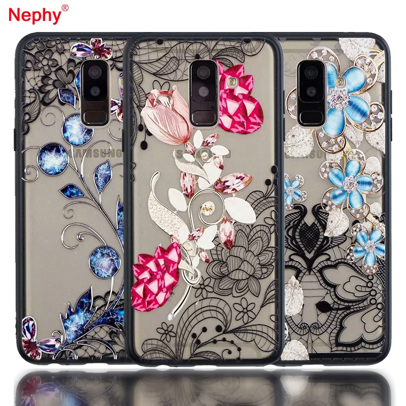 Nephy кружевное платье с цветочным рисунком чехол для samsung S7 край S8 S9 Plus Note 9 A3 A5 J3 J4 J5