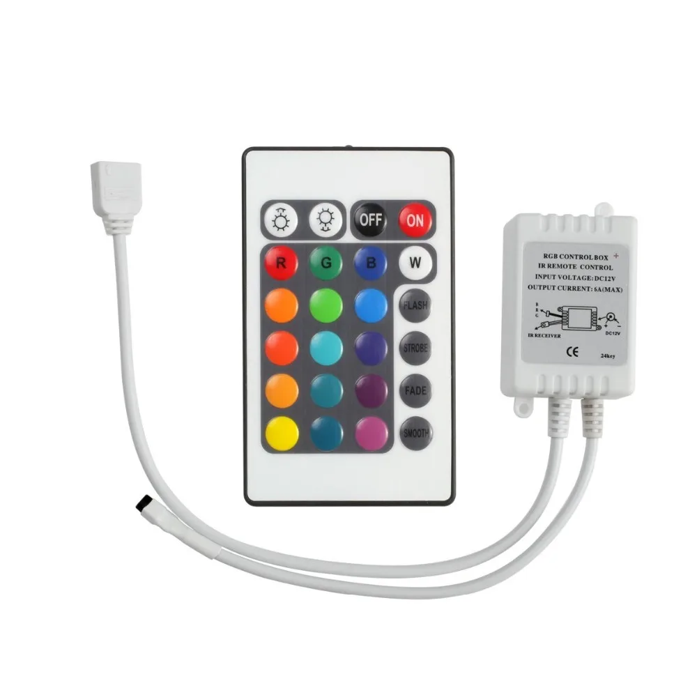 Светодиодный RGB контроллер 44key 24 клавиши DC12V ИК пульт дистанционного управления для SMD 3528 5050 RGB светодиодные полосы света