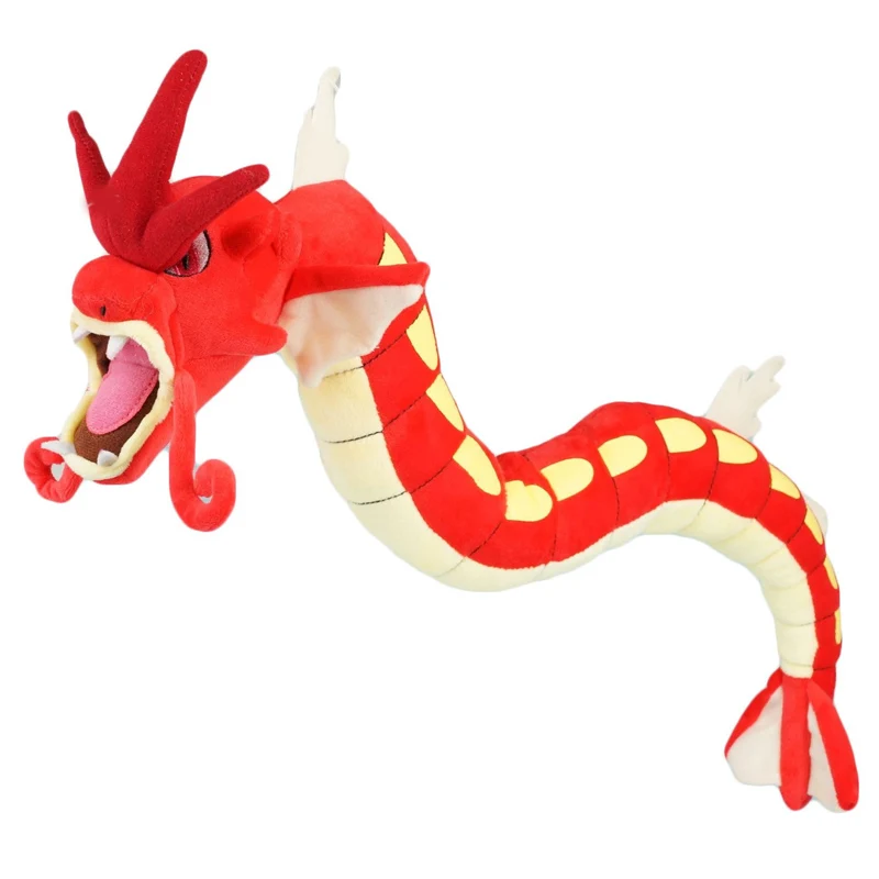 Мультяшная плюшевая кукла игрушки Gyarados 58 см(2") Красный Блестящий Голубой дракон мягкие куклы игрушки животные плюшевые куклы для детей подарок