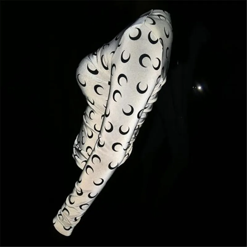 Женская футболка светоотражающая женская одежда 2019 с длинными рукавами и