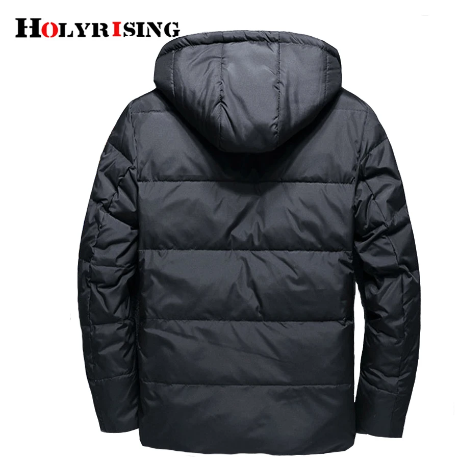 Holyrising jaqueta masculina, мужской пуховик, мужское пуховое пальто с капюшоном, casaco masculino inverno, мужской зимний тонкий пуховик на утином пуху, 18381