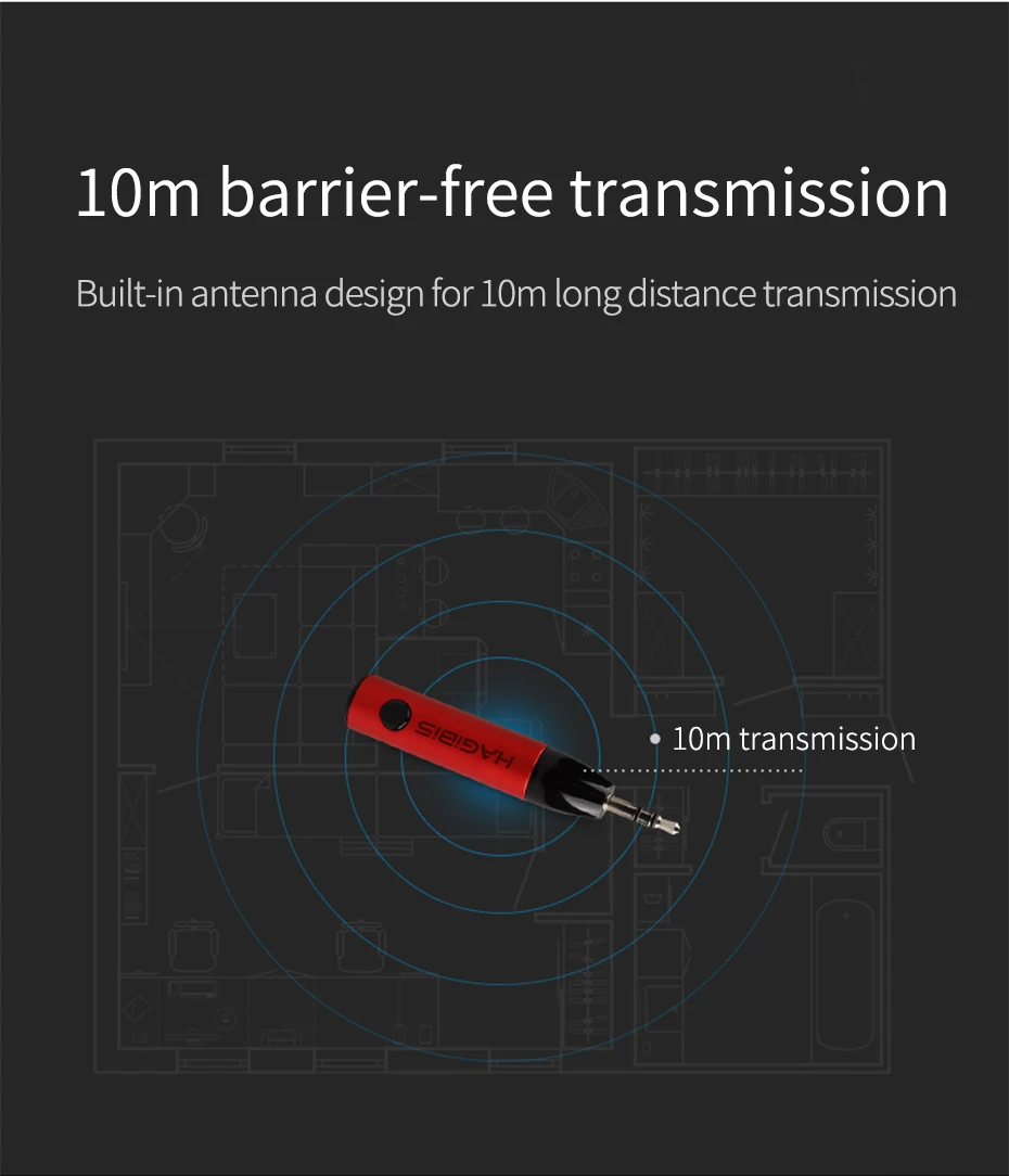 Hagibis 3,5 мм Aux Jack Беспроводной мини 4,1 Bluetooth приемник аудио Музыка адаптер для подключения внешних устройств к автомагнитоле бесплатно для наушников Динамик