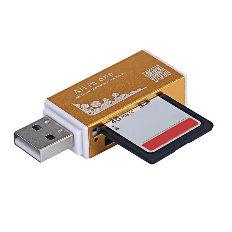 Binmer хорошая распродажа USB 2 0 все в 1 устройство для чтения нескольких карт памяти 12