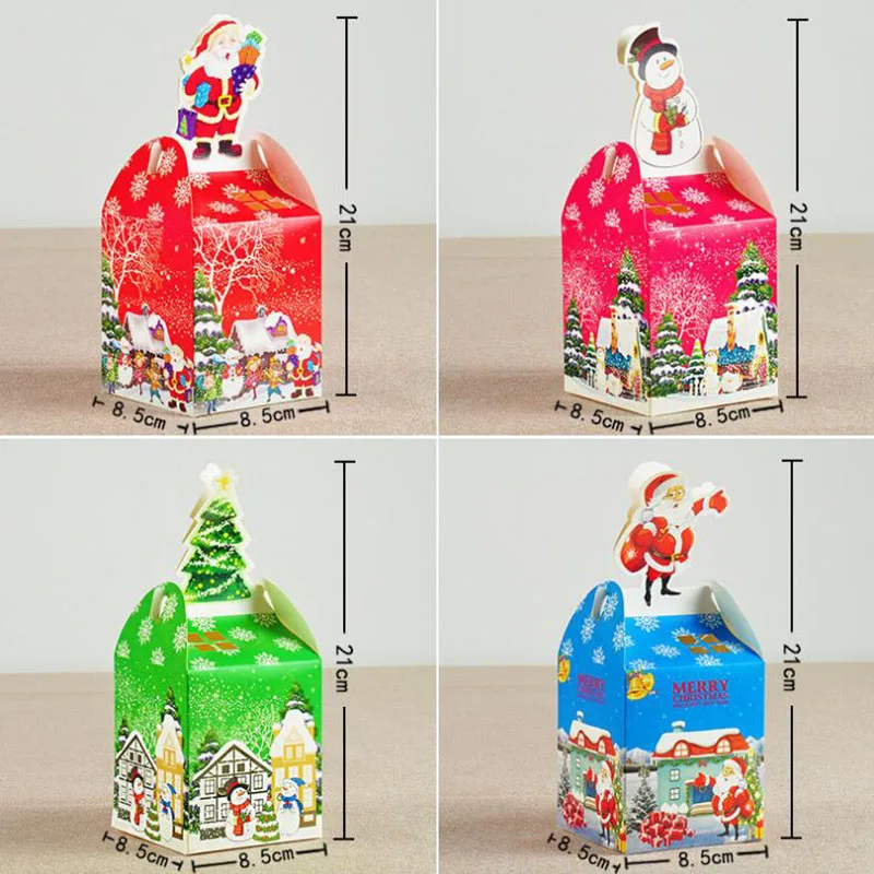 

AVEBIEN 50pcs Hot Creative Apple Box New Yea Christmas Candy Box Gift Box Event Party Supplies Christmas Decorations for Home