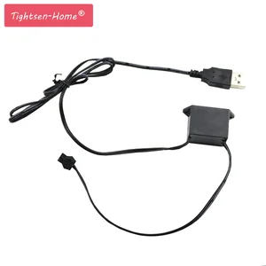 Инвертор для проводов el, драйвер питания для световой ленты, мини USB 5 В, 1-5 м, 1 м, 3 м, 185 мм, Кабель el, неоновый светящийся инвертор, праздничное украшение