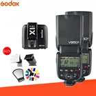 Godox 2 * V850II 18000s HSS 2,4G GN60 Встроенная беспроводная система X литиевая батарея Speedlite вспышка с X1T-триггером для Nikon Sony