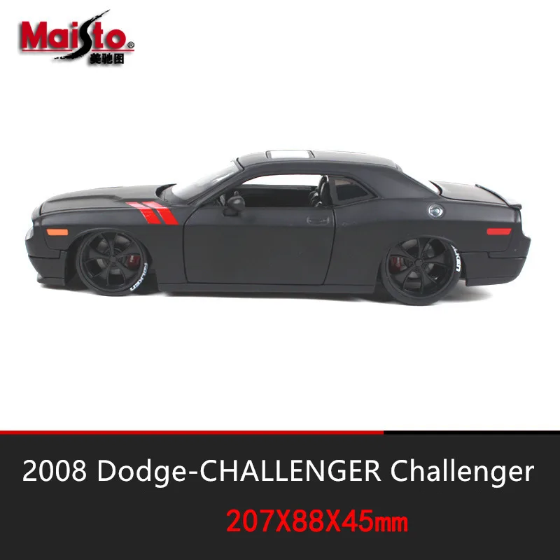 Maisto 1:24 2008 Dodge Challenger имитация сплава Модель автомобиля ремесла украшение Коллекция игрушек инструменты подарок