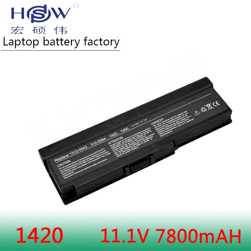

HSW 7800 мАч 9 ячеек Новый аккумулятор для ноутбука DELL Inspiron 1420 для PP26L, Vostro 1400 FT080 FT092 FT095 KX117 MN151 MN154 NB331