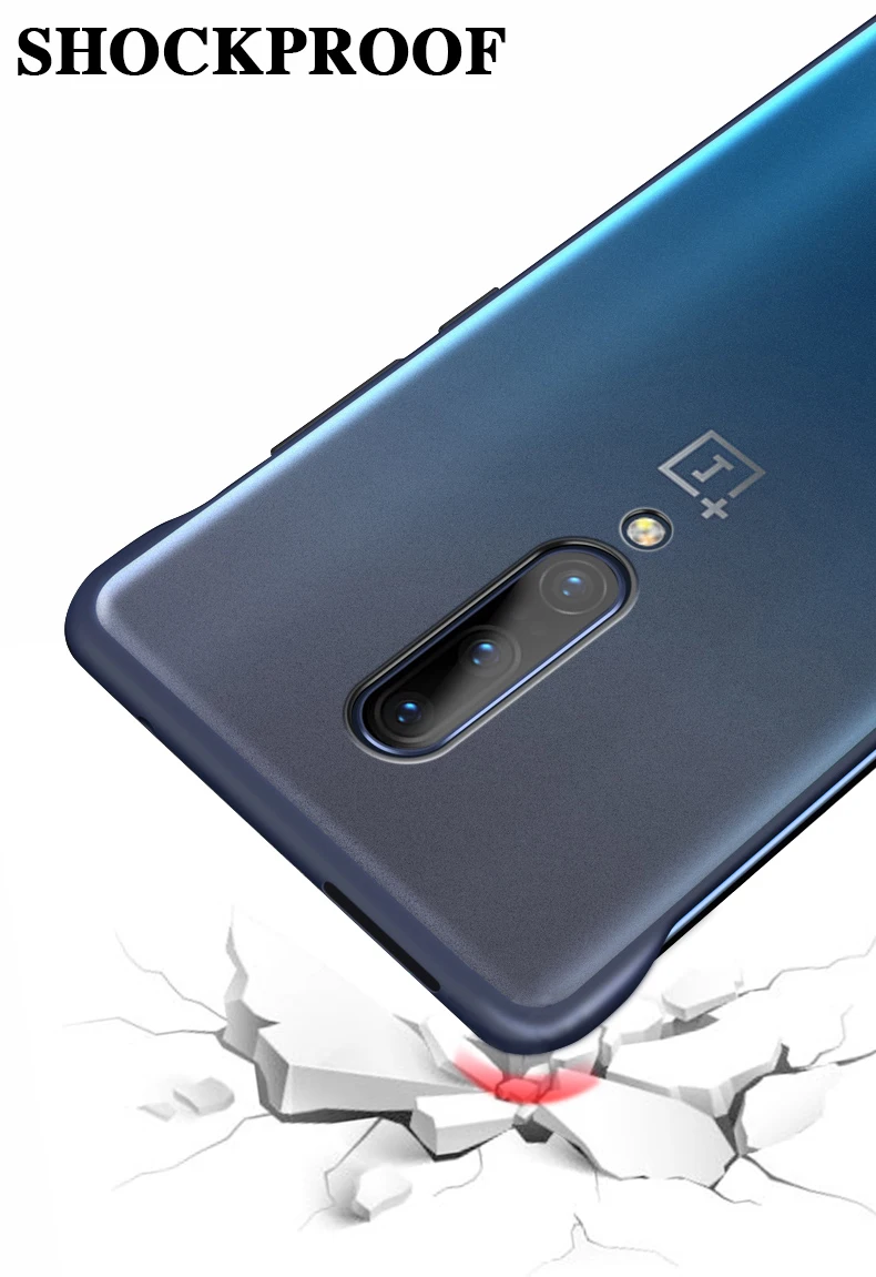 Для Oneplus 7 Pro Чехол CENMASO палец кольцо Безрамное Бампер Ультра тонкий ударопрочный чехол для телефона One Plus 7 Pro задняя крышка