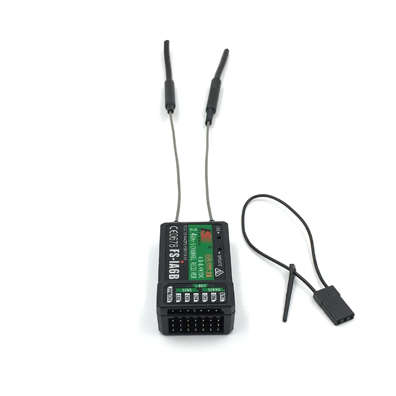 Flysky 2 4G 6 канальный приемник iA6B PWM выход PPM с портом iBus совместимый i6S i6X i8 i10 i6ch i6X|ppm