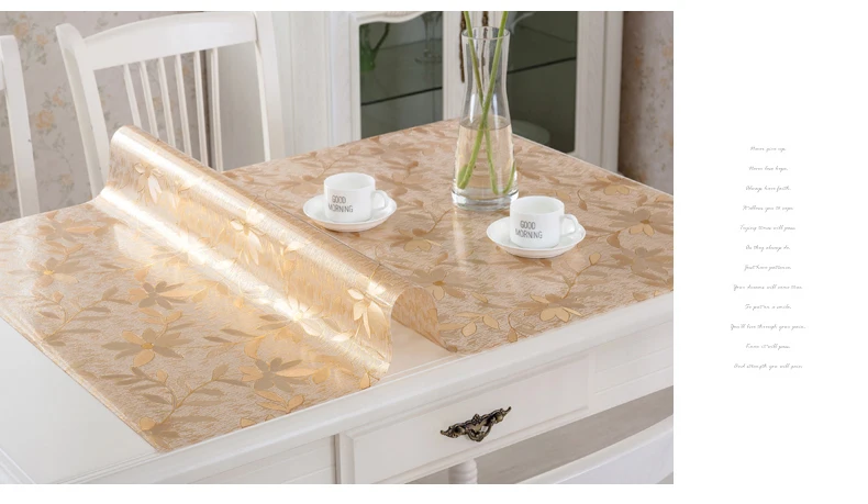 coloured soft glass table cloth, plastic table mat Rectangle Waterproof table Oil cloth Table Cover Decor Kitchen Table cloth