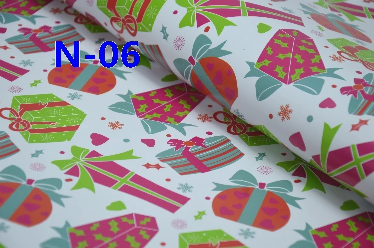 10 шт./партия 52*75 см крафт бумага обертывание пинг бумага Рождественская подарочная упаковка односторонняя Новогодняя подарочная упаковка материал домашний декор