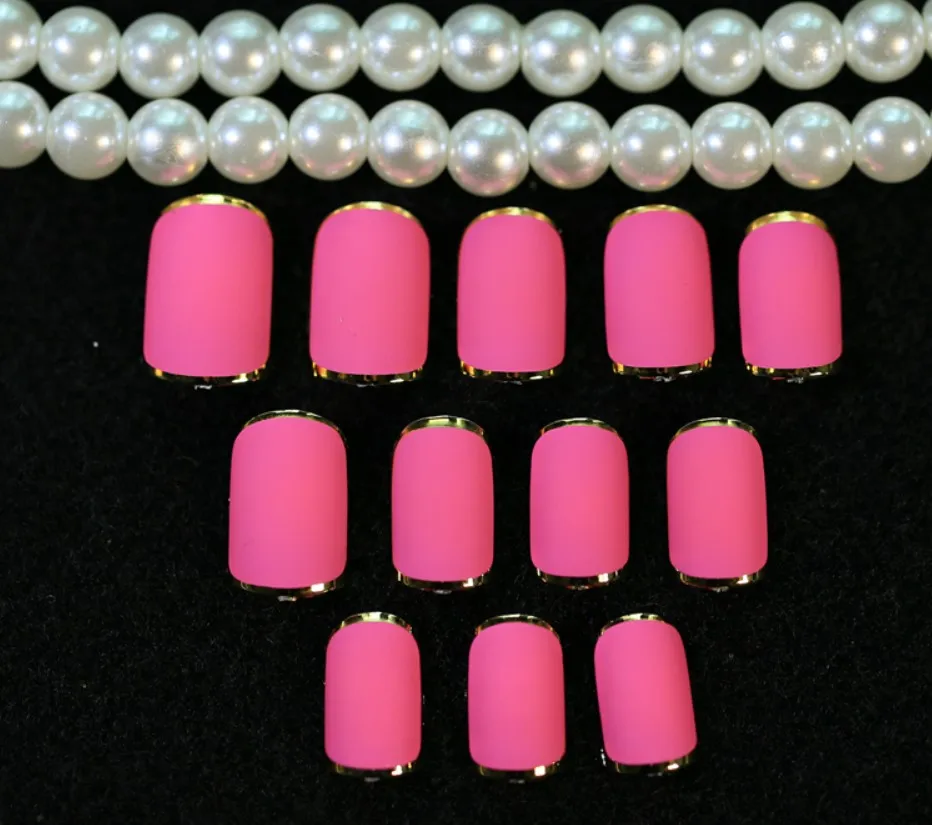 2017 милые накладные ногти на шпильках длинные французские дизайнерские с полным