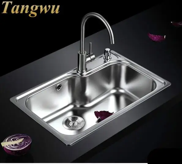 Кухонные раковины Бесплатная доставка 304 нержавеющая сталь паз пакет