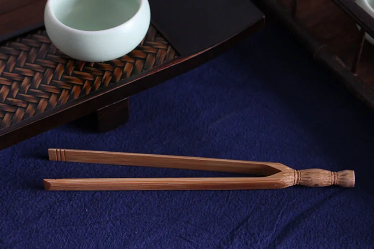 

Janpanese Natural Bamboo Handmade Carving Lotus Tea Ceremony Scoop Spoon Needle Clip Kung Fu Tea Set Accessories Coffee Shovel