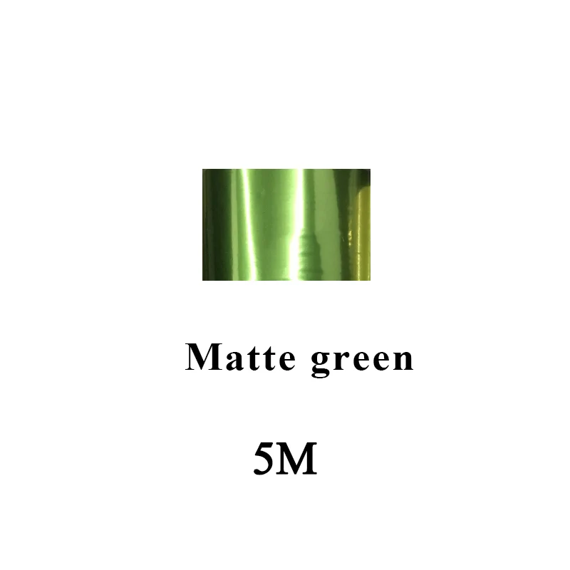 Matte green 5 метров/за штуку Металлические Цвет ногтей наклейки-лак для ногтей Обертывания Блестящий Звездное небо Бумага украшение для маникюра «сделай сам» - Цвет: Matte green