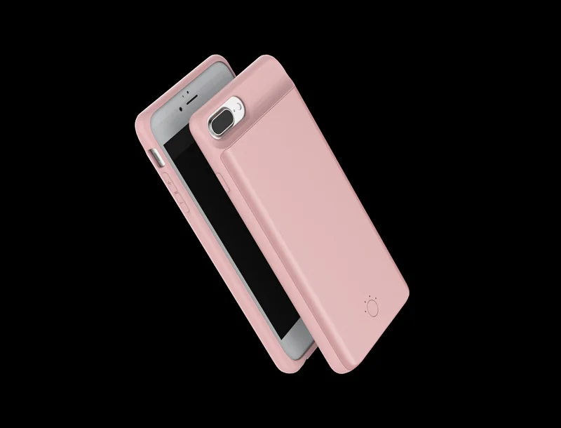 Ультра тонкий чехол для зарядки аккумулятора для iphone 8, чехол для резервного зарядного устройства, внешний аккумулятор для iphone 7 plus, дополнительный смарт-чехол, 5000-7200 мАч