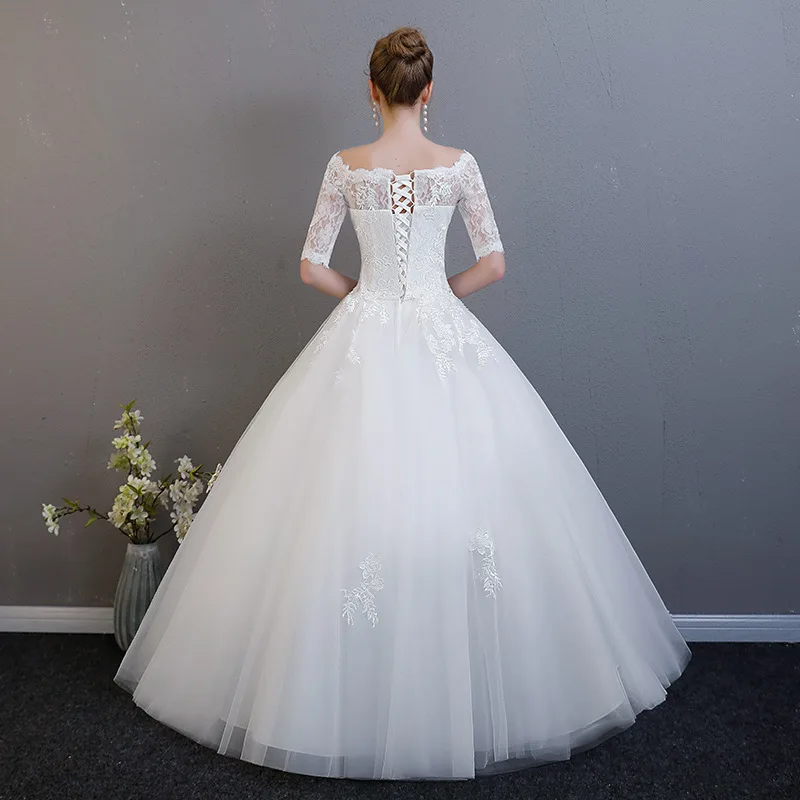 Элегантные свадебные платья 2020 бальное платье на свадьбу с короткими рукавами