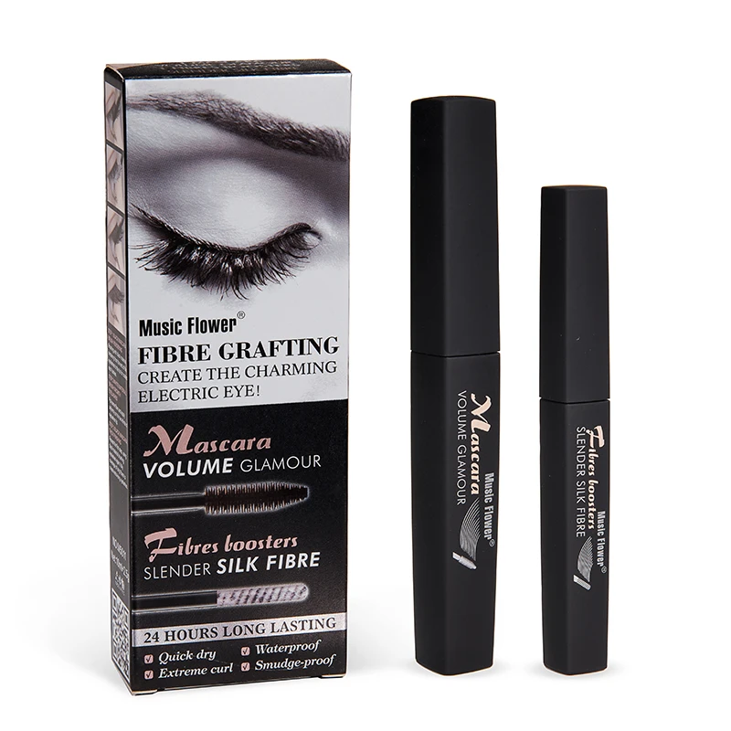 Music Flower Growth Plus Curling Mascara &amp Slender Silk Fibre Quick Dry Eyes Make up Cosmetics Eyelashes Extension Waterproof |