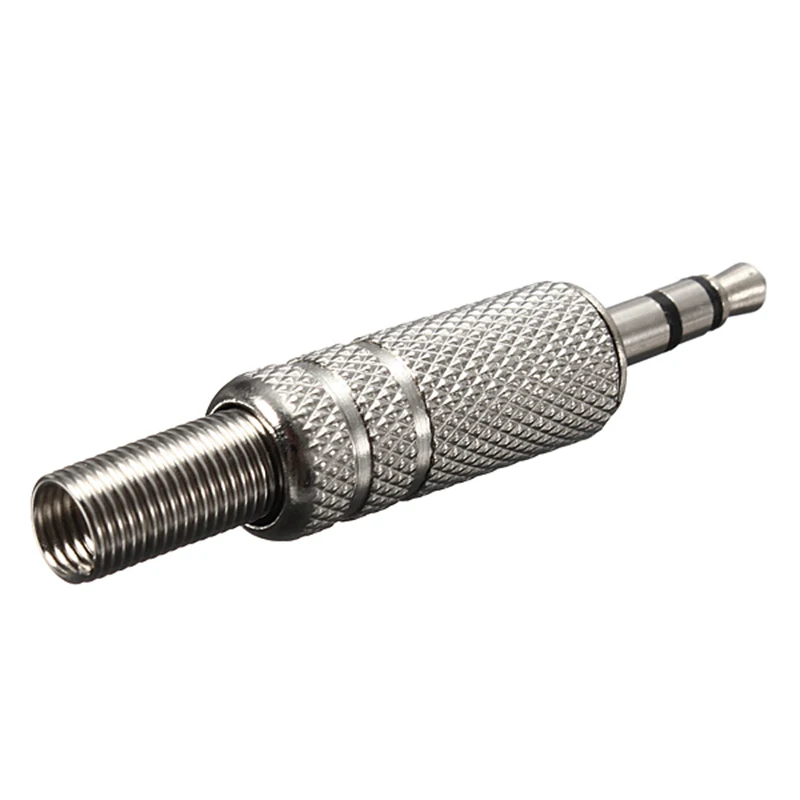 LEORY Универсальный 2шт. 3 5мм Аудио Разъем Полюсный Мужской Ремонт Соединитель Для