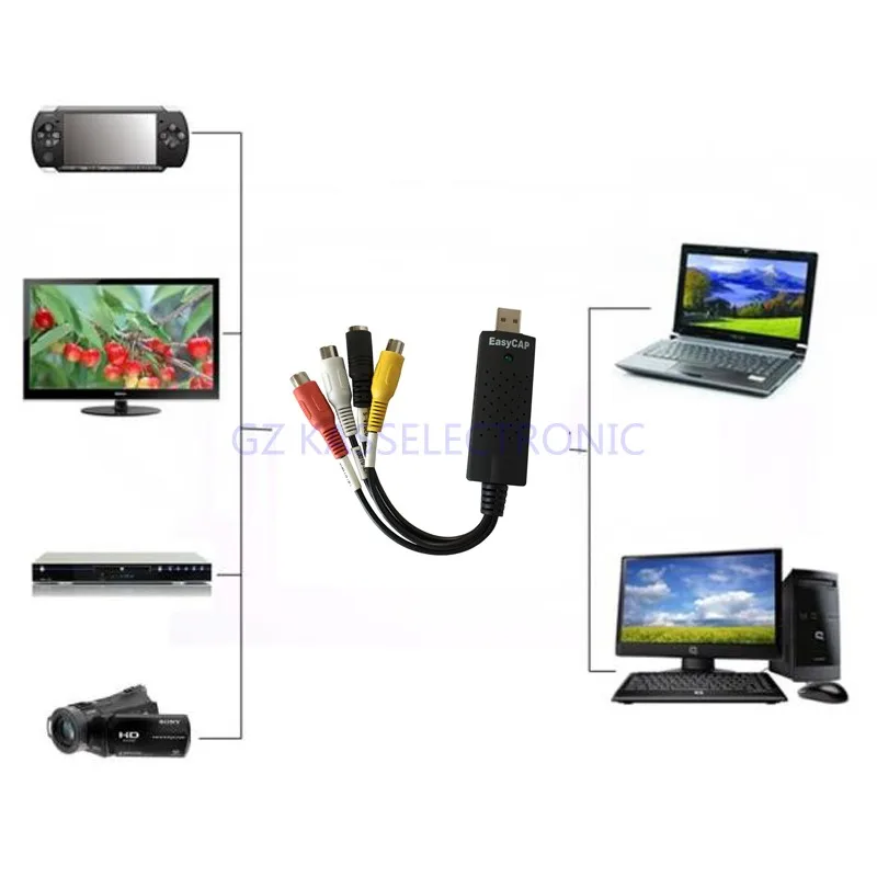 Новинка 2017 г. преобразователь любого аналогового аудиовидео DVD VHS в цифровой