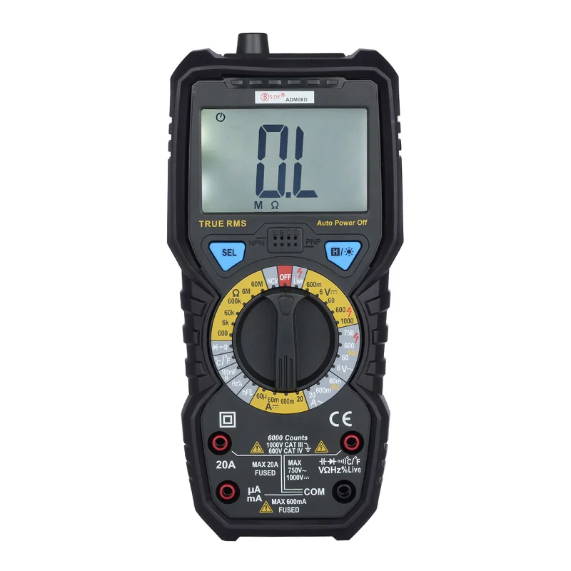 Цифровой мультиметр BSIDE ADM08D Бесконтактный с измерением истинных
