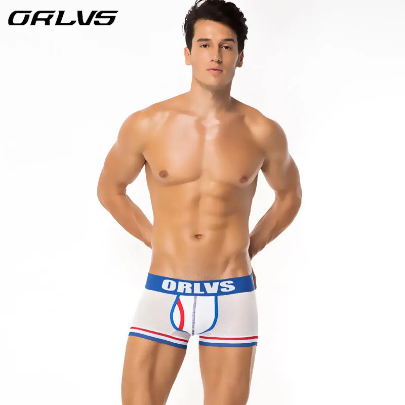 Новинка 2018 ORLVS мужские боксеры нижнее бельё соблазнительные Cueca трусы Cuecas белье
