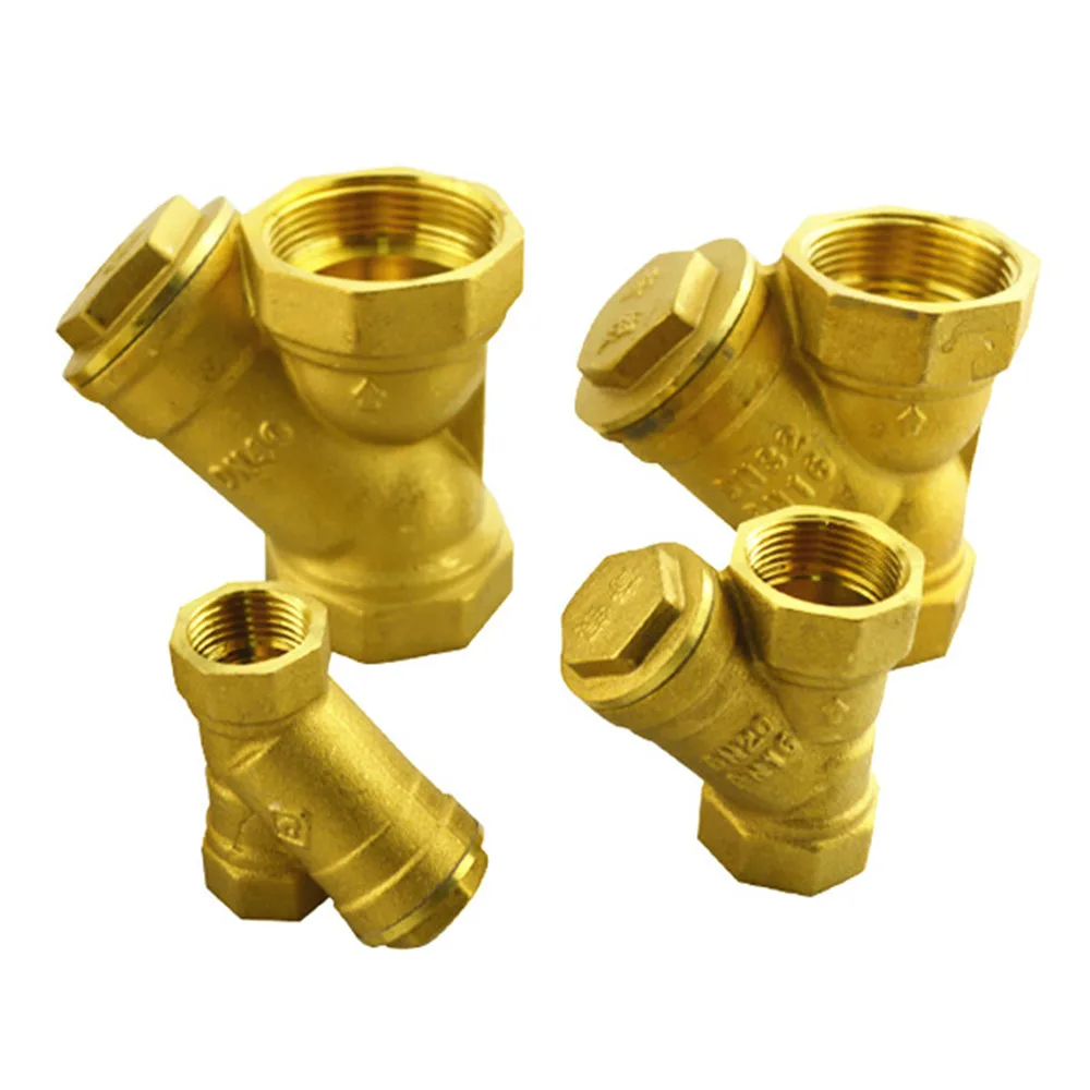 Латунный фильтр клапан BSP латунный 1/2 &quot3/4&quot 1 &quot1 1/4&quot &quot2&quot Женский встроенный Y